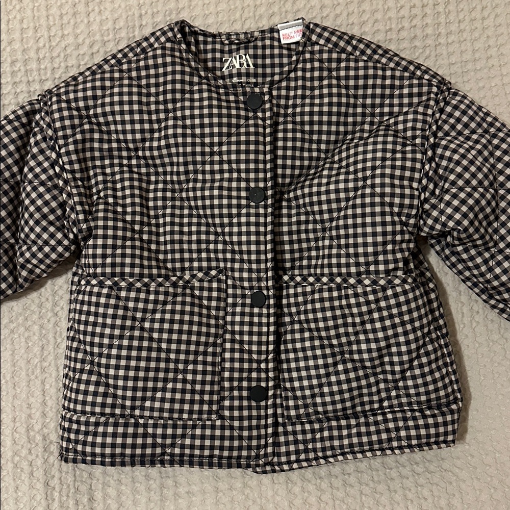 Zara toddler checkered Jacket - Picture 4 of 5